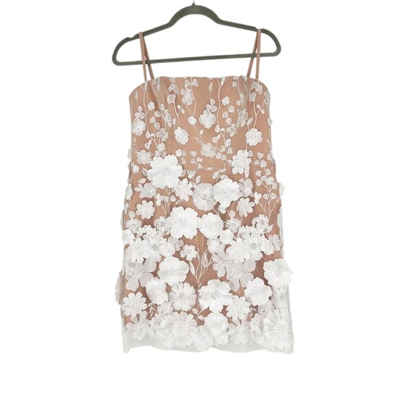 NWT Helsi Structured Floral Applique Mini Dress - Picture 3 of 10